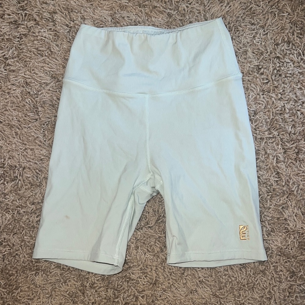 P.E Nation Light Blue Biker shorts